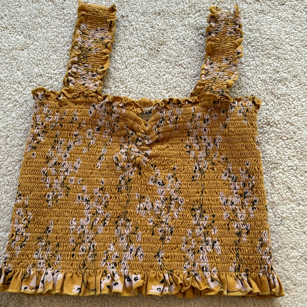Billabong ruche cropped top sz S